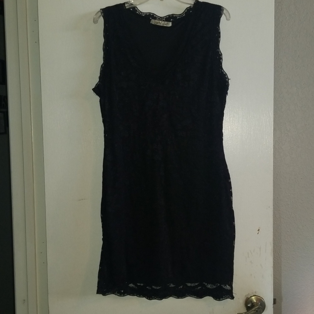 Black lace dress